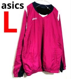 asics　アシックス　ピステウィンドウブレーカー　野球　パープル　L　匿名配送