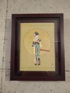 絵 絵画 和服少女 原画 一点物★明日迄の大幅お値下げ
