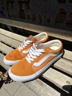 VANS バンズ オールドスクールオレンジ スエード スニーカー　25cm