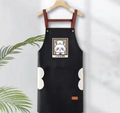 ちいかわ モモンガ レディースエプロン 黒 ブラック
