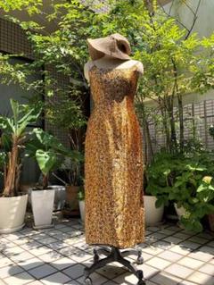 お値下げ30%off ヴィンテージシルク ワンピ美品アノーキ ファブインディア