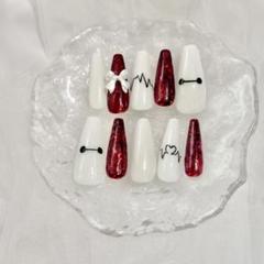 ベイマックスネイルチップ　ロングバレリーナ