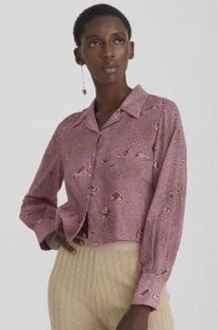 1度着用(美品)】palomawool SHORT SLEEVE BLOUSE