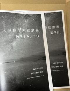 2023年度鉄緑会高3数学系統講義（定石集） 鉄緑会 数学 定石集 高3数学 全4部 SA-2/A1 - メルカリ