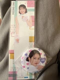 つばきファクトリー　谷本安美　小野瑞歩　モバガチャ　缶バッジ　ステッカー
