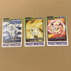 美品　ポケモンカードダス　サンダー3点セット 2025年最新】ポケモンカードダス サンダーの人気アイテム - メルカリ
