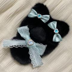 10cm ~ 12cm ぬい服　着ぐるみ　ハンドメイド くま　くろ