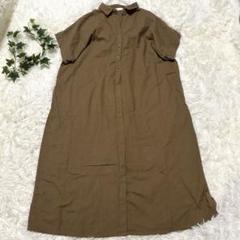 earth music&ecology アース シャツワンピース 半袖
