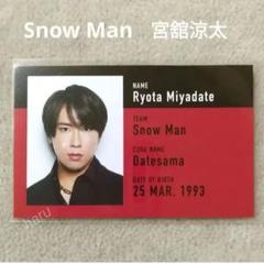 Snow Man 宮舘涼太 ID風フォトカード社員証 1枚 厚紙 non・no④