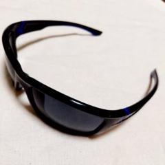 新品　黒青UV400軽量サングラスUV400 ブラックブルー　アウトドアスポーツ