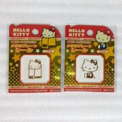 HELLO KITTY メタルプレートシール 2種セット