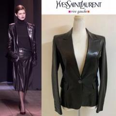 YVES SAINT LAURENT 2000AW エルバス期 レザージャケット
