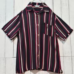 Styled by Originals ストライプ オープンカラーアロハシャツ