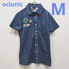 【美品】oclunlc サイズ:M ゴルフTシャツ　ブルー系