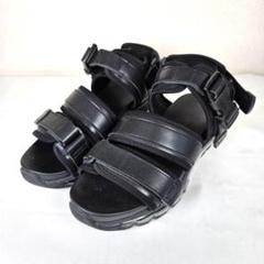 美品 HARE ベルトスニーカーサンダル エアソール PUレザー メンズ L 黒 美品 HARE ベルトスニーカーサンダル エアソール PUレザー
