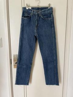【未使用級】FUMIKA UCHIDA ストレートデニム　デニムパンツ　BLUE FUMIKA_UCHIDA/DENIM WIDE TAPERED PANTS(MIDDLE)