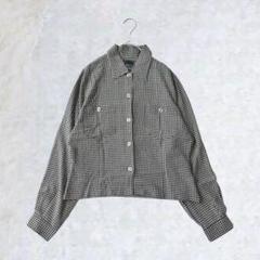 vestino ブラウス シャツ 長袖 チェック柄 昭和 ヴィンテージ