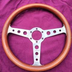 旧車•希少•momo superINDY ウッド＆アルミ ステアリングホイール 旧車•希少•momo superINDY ウッド＆アルミ ステアリングホイール