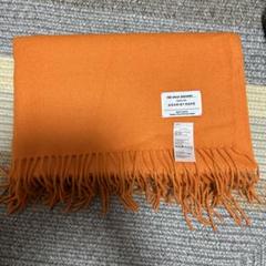 美品　イノウエブラザーズ　マフラー　theinouebrothers オレンジ THE INOUE BROTHERS Brushed Scarf[UM47-ALAC2001ML]｜URBAN
