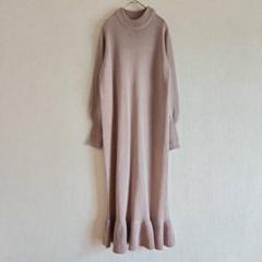 【GRL】（M）ハイネックニットロングワンピース/マーメイドスカート/かわいい