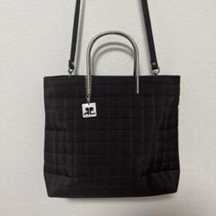 クレージュショルダーバッグ 2way グレージュゴールド金具フォーマル