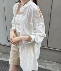 mystic - 新品 mystic 【もりすず企画】肩開きブラウスの通販 by