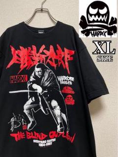 ★勝新太郎★ ハードコアチョコレート コラボ 半袖 Tシャツ 黒 XL