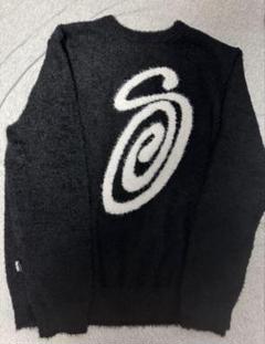 Stussy スワールロゴ ニットセーター L アイボリー fc3c2ebd9e120557acaafe4f6581e4