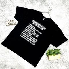 ALSTYLE 英語ジョークプリントTシャツ（XLサイズ）黒