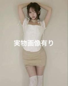 即日発送ホワイトKitty frill blouse andmary ANDMARY】Kitty frill blouse