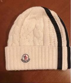 MONCLER(モンクレール)男女兼用ウールニット帽 新品未使用/カバー/紙袋 MONCLER(モンクレール)男女兼用ウールニット帽 新品未使用/カバー/紙袋