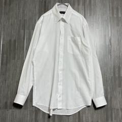Jounal Works ボタンダウン 格子柄ワイシャツ　【美品】　白