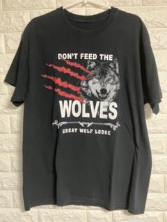 アメリカ古着 オオカミ グレートウルブス　Ｔシャツ　Mくらい