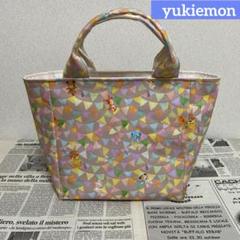 ハンドメイド 3roomsバッグ M yukiemon/カレンダー ハンドメイド トートバッグ yukiemon フラッグスター ピンク