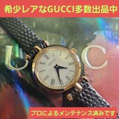 ☆【美品】グッチヴィンテージシェリーラインレッド腕時計(稼働品) GUCCI - 美品 ヴィンテージ グッチ GUCCI シェリーライン