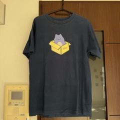 Dime mtl 猫のイラスト Tシャツ ネイビーのサムネイル