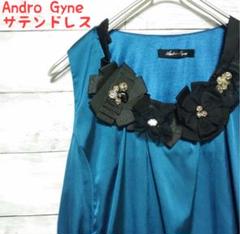 【キャバドレス】Andro Gyne アンドロジーン サテンドレス ミニドレス
