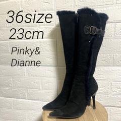 極美品 PINKY & DIANNE 2way 本革 メッシュ レザーブーツ セール】 ニーハイブーツ （シューズ）｜PINKY & DIANNE