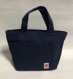倉敷頒布 手提げバッグ ネイビー