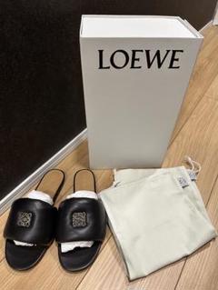 美品/箱・紙袋付き】LOEWE アナグラム ウーブンスライド