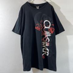 T-479 Quiksilver プリントTシャツ Lサイズ ブラック