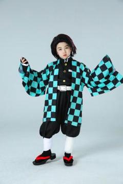 鬼滅の刃 コスプレ衣装 きめつの刃 竈門 炭治朗 子供服 即購入可 130cm