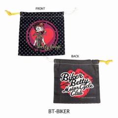 Betty Boop 巾着袋 ブラック