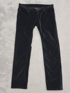 【美品】Pledge　プレッジ　ベロアパンツ　48　ブラック　ボタン