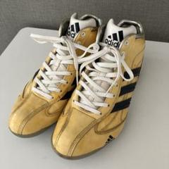 adidas スパイクシューズ イエロー/ネイビー