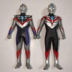 希少 廃盤 中国限定 ウルトラマンオーブ ソフビ 2体セット クリア ブルー 希少 廃盤 中国限定 ウルトラマンオーブ ソフビ 2体セット