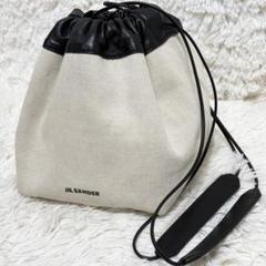 フォント　ジルサンダー　ドローストリング　ショルダーバッグ 超話題！ジルサンダー ドローストリングバッグ 偽物 DRAWSTRING