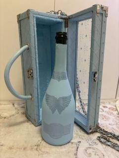 エンジェルシャンパン　ドゥミセック ブルー 抜栓済　空箱＆空便