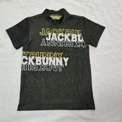 Jack Bunny ジャックバニー 総柄 ロゴ モックネック シャツ ウェア JACK BUNNY ジャックバニー モックネック 半袖 Tシャツ 総柄
