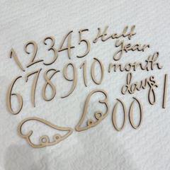月齢フォト レターバナー 数字 誕生日 ニューボーンフォト バースデーフォト